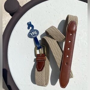 NWT YRI men’s stretchy braided belt